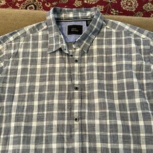 Louis Raphael Plaid Button Up Collared Shirt Size XXL (TD)